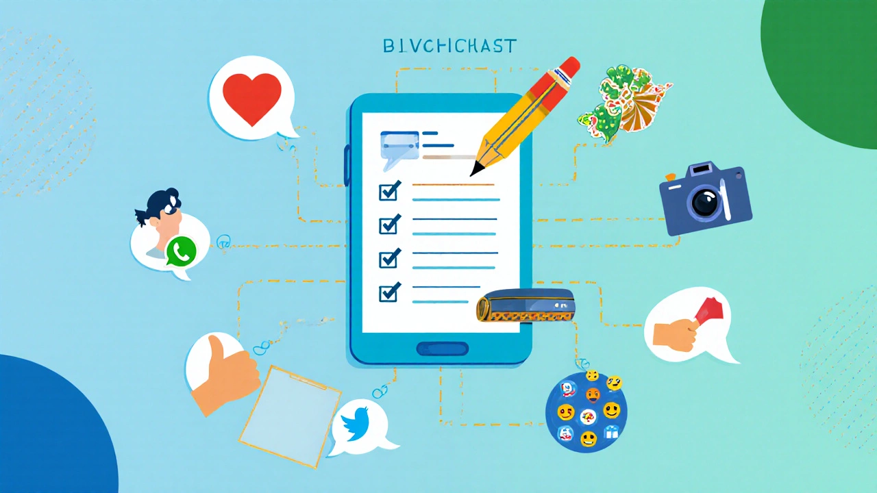 Flat‑design checklist visualizing steps to craft the perfect birthday message.